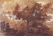 Claude Lorrain Landscape with Mythological Figures (mk17) USA oil painting artist